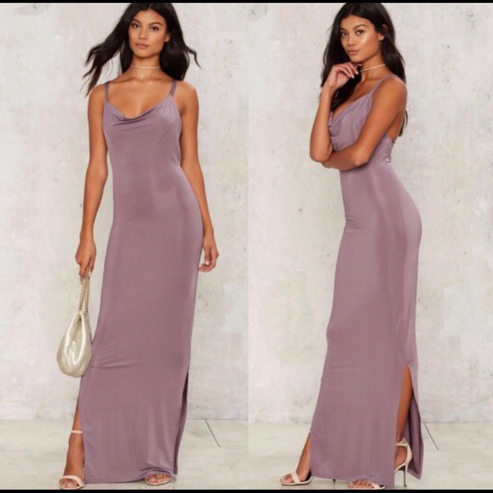 Nasty Gal Glamorous Crossback It Up Maxi Dress